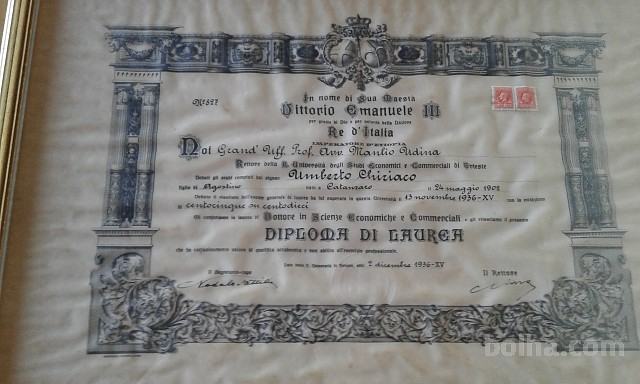 Stara diploma 1936-XV