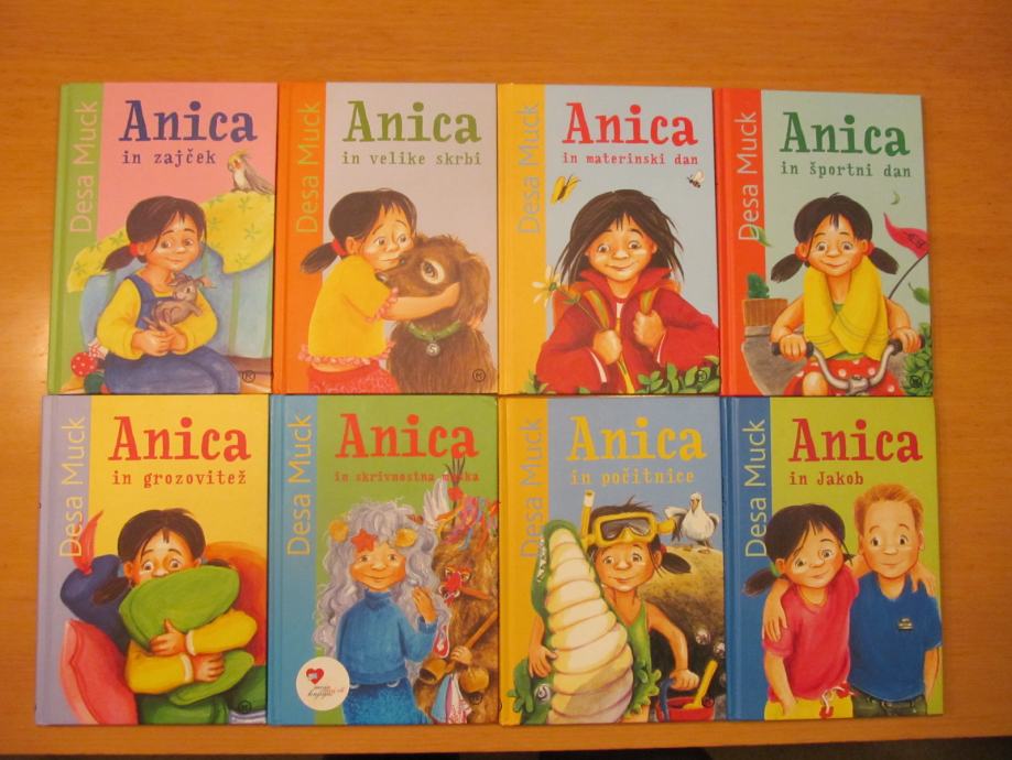 Knjižna (mladinska) zbirka avtorice Dese Muck - Anica in ... (7 knjig)