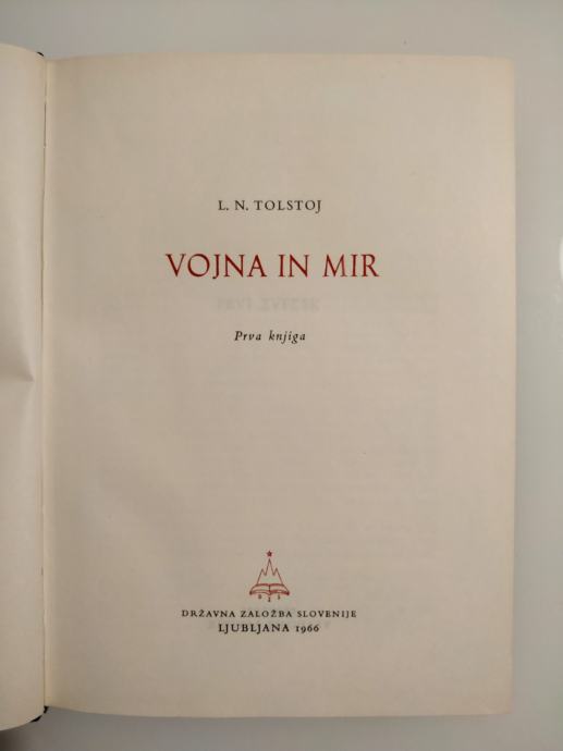 Komplet knjig Vojna in mir (L. N. Tolstoj)
