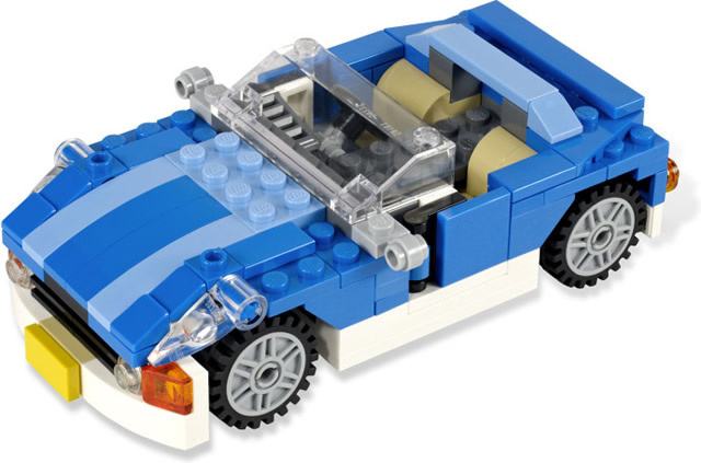 LEGO 6913 Blue Roadster (2012)