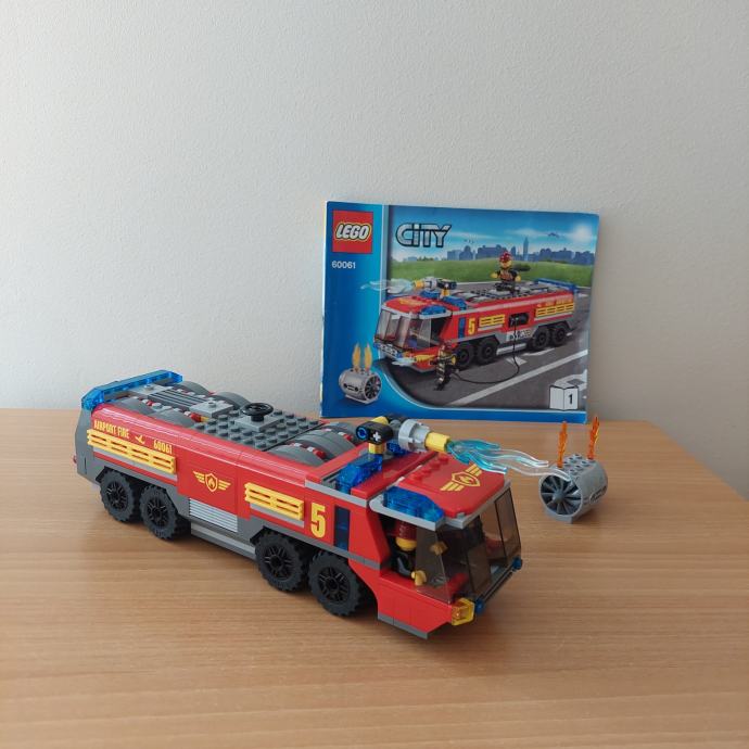 LEGO City Airport Fire Truck 60061 Letališki Gasilec