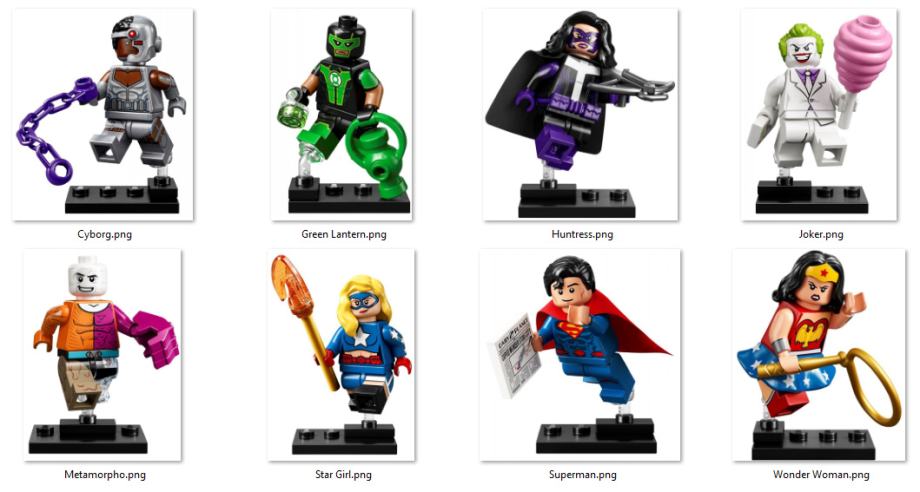 Lego DC Minifigure 2020 set 8 figur