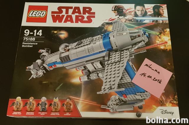 LEGO KOCKE STAR WARS RESISTANCE BOMBER 75188 + Finch Dallow!