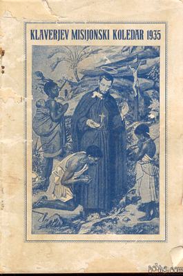 Antikvarne knjige,  Klaverjev Misijonski koledar, Lj.1934, Misijons...