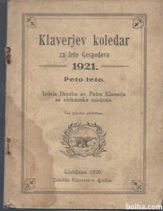 Kleverjev koledar za leto Gospodovo 1921