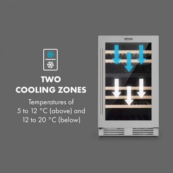 Klarstein Vinovilla Duo 79 2-conski hladilnik za vino