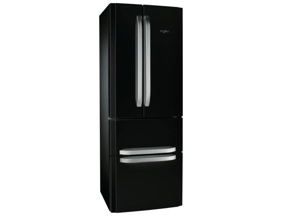 Whirlpool W4D7BC2 hladilnik z zamrzovalnikom, NoFrost, gloss črna barv
