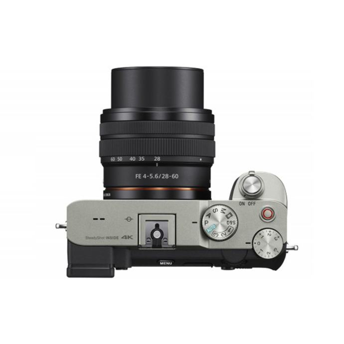 Sony Alpha 7CL 4K MILC (z objektivom 28–60 mm), srebrn