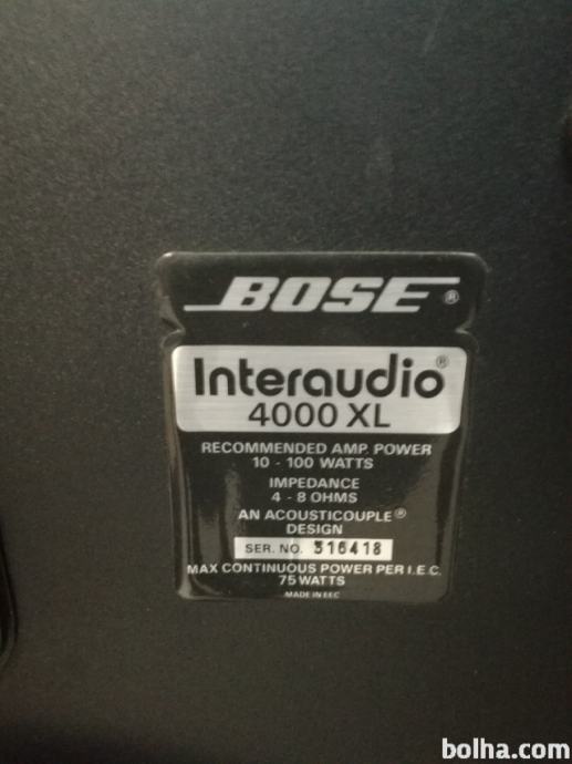 Zvočniki BOSE interaudio 4000 XL