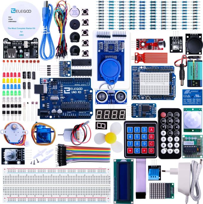 Arduino uno set + protoboard