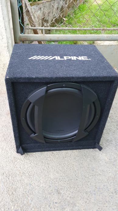 Caisson De Basses Alpine SBE-1244BR - Subwoofer Passif 650W, Bass Reflex, Pré-câblé
