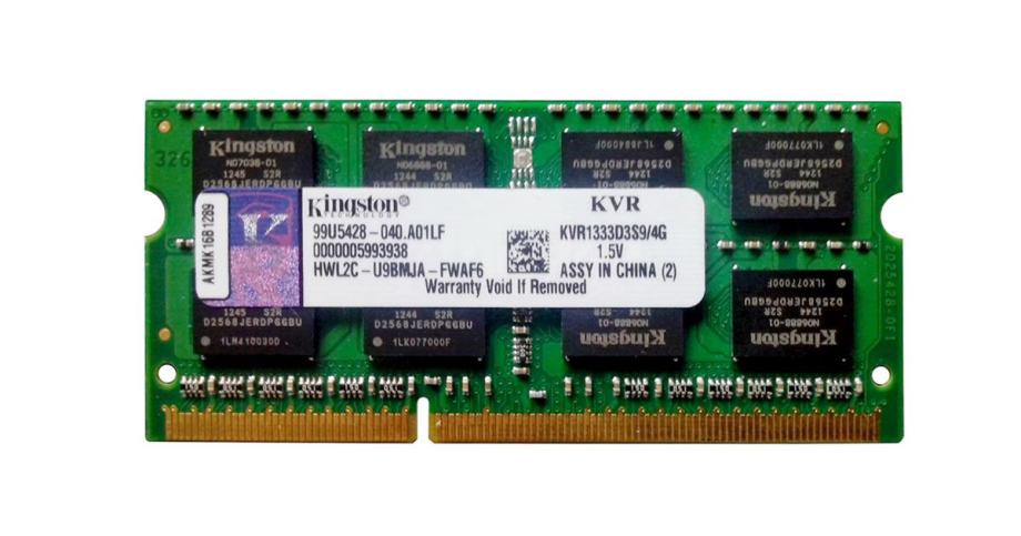 2x 4Gb DDR3 SODIMM RAM Kingston