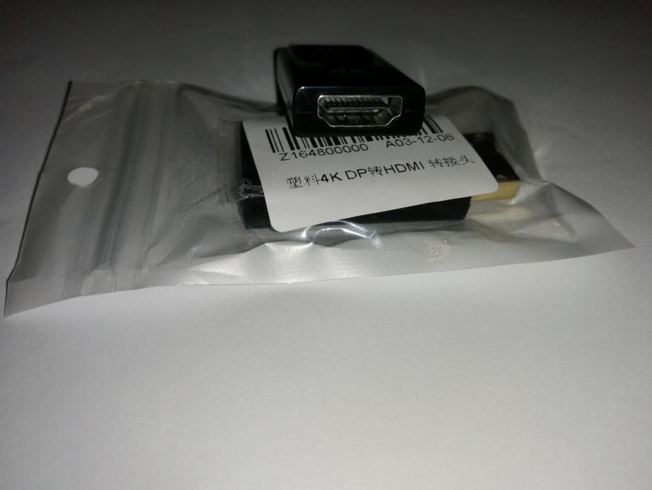 4K DP (digital port) na HDMI adapter (NOV)!