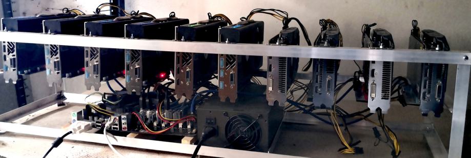 10k Mining Rig MINING RIG 10x RX 580 8GB (321mh/s - 1500W)