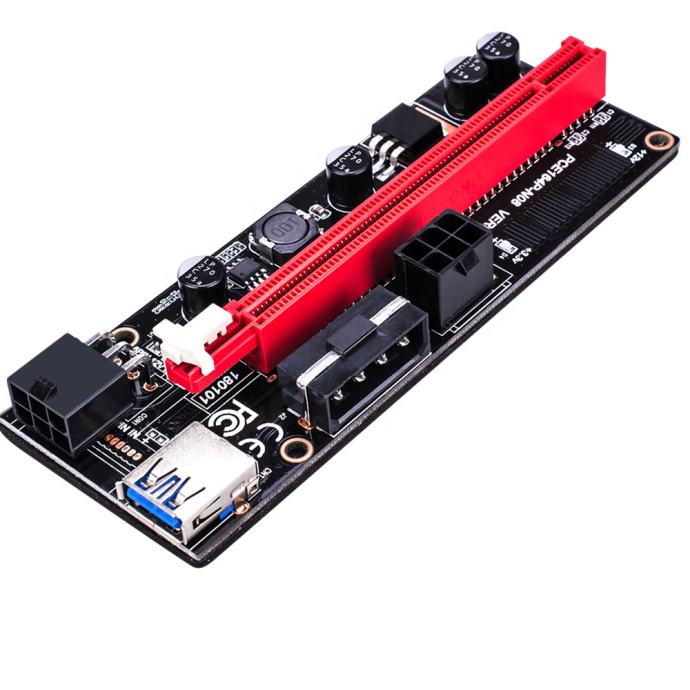JShteea 009S Plus 3A USB 3.0 PCI-E 1X A 16X Extender Riser Card Para Mineria Btc