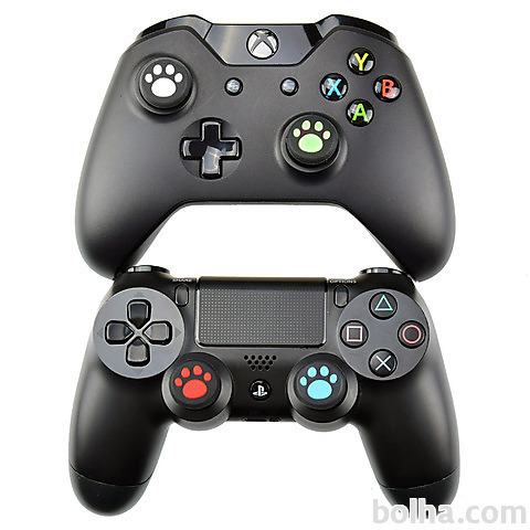 Barvne analogne gobice z motivom PS4|Xbox one (Black)