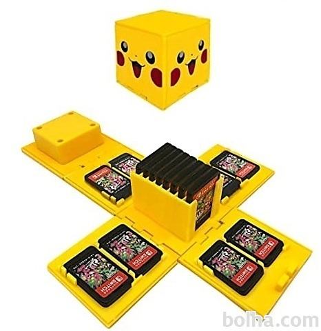 Nintendo Switch Pikachu škatlica za shranjevanje iger