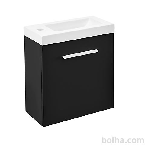 Kopalniški blok-pult-omara z umivalnikom-črn