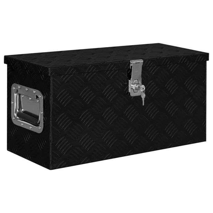 Aluminijasta škatla 61,5x26,5x30 cm črna