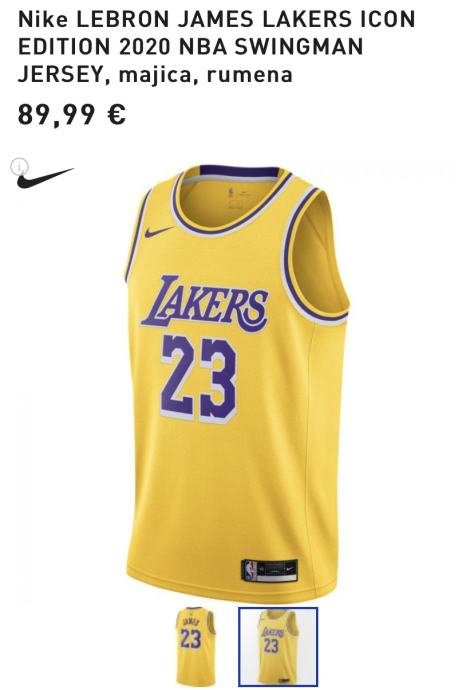 Lebron James Los Angeles Lakers dres
