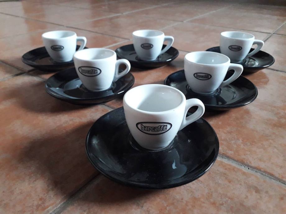 Komplet 6 skodelic za kavo (male-barcaffe) -NOVE-
