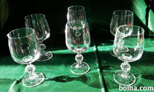 Kristalni/stekleni kozarci za vino 6x