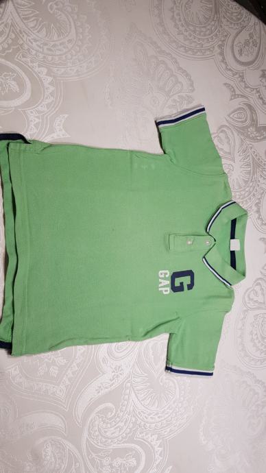 Fantovski polo majici kr. rok. Baby GAP za 6 let zelena in modra 2 kos