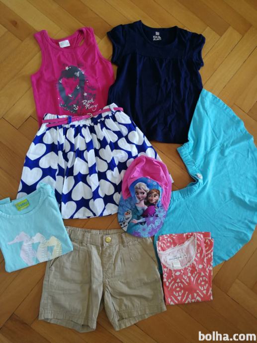 Komplet dekliških poletnih oblačil 98-104