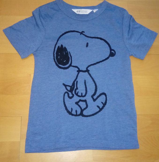 Majice, kratek rokav, vel. 110/ 116, H&M, Snoopy