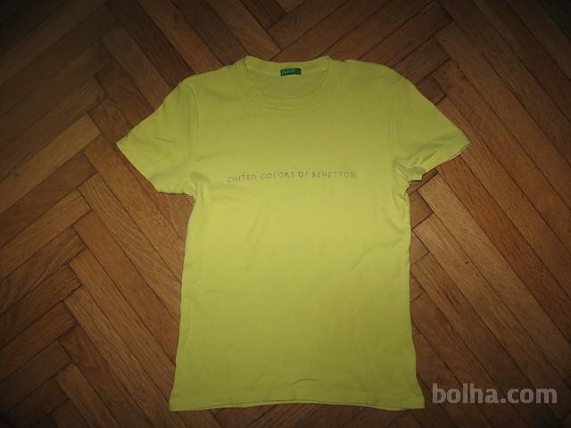 rumena majica Benetton vel.XS (vel.134)