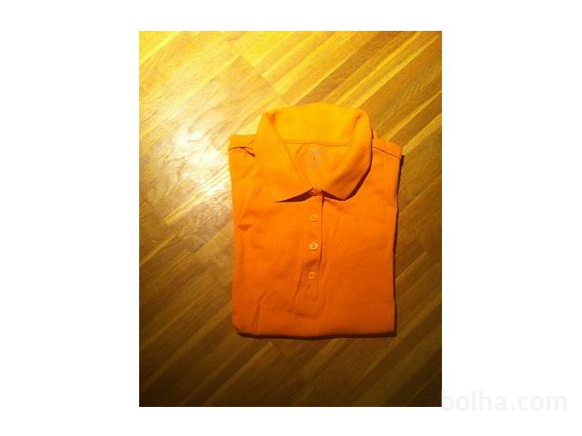 Nova oranžna športna polo majica, 2 kom S in M, ZELO UGODN