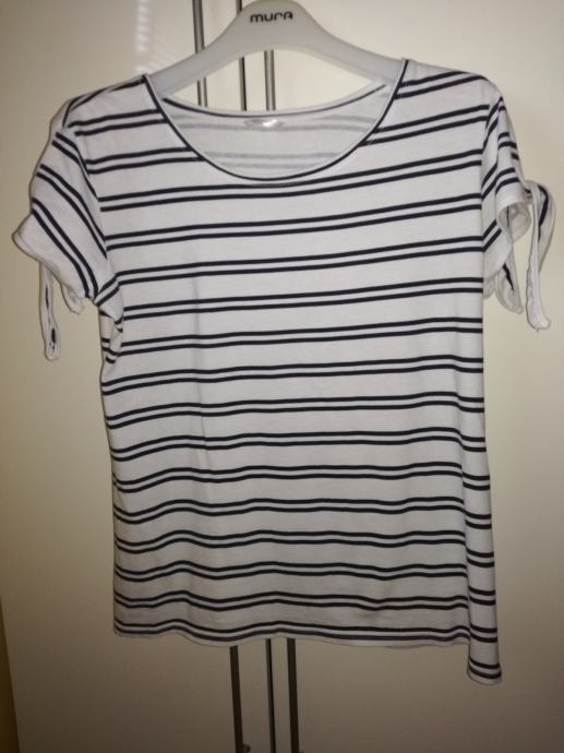 Ženska kratka majica mornarski vzorec XL