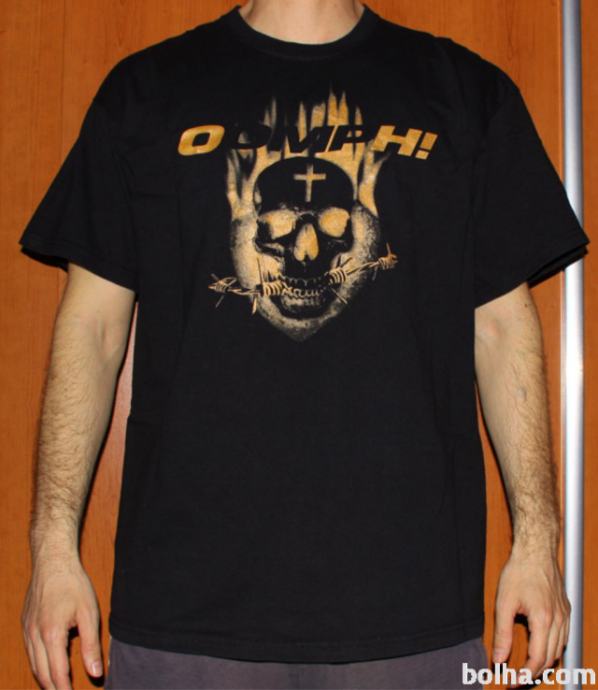 kratka majica črna lobanja OOMPH! - XL