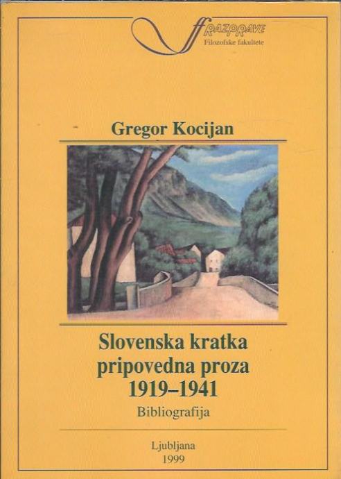 Slovenska kratka pripovedna proza / Gregor Kocijan