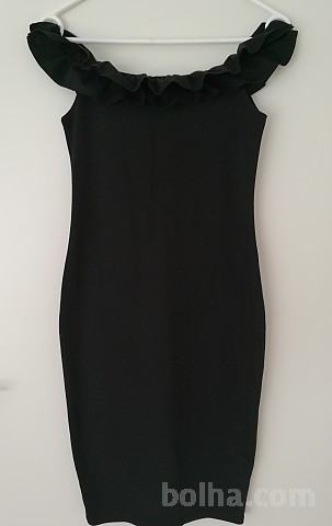Črna obleka Zara 38 . toplejša