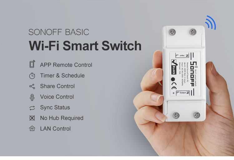 Sonoff Basic Wi-Fi stikalo