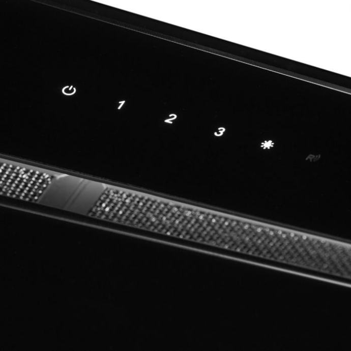 Klarstein Remy stropna napa, vgrajena napa, 90 cm EEK, A 620 m³/h Touc