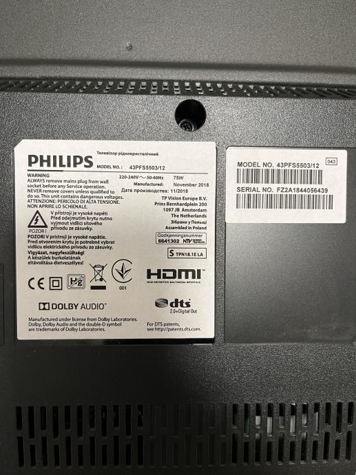 Philips 43PFS5507/12 Full HD LED
