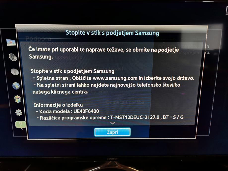 Samsung UE40F6400 led tv 3D 1080p full hd