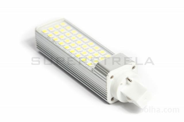 G24 LED žarnica / Hladno bela 40LED 5050 / 10W 53W / 230V
