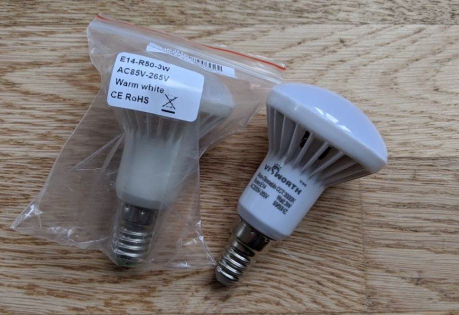 LED žarnica reflektorska E14 R50, 3000 K 3W (kot 40W)
