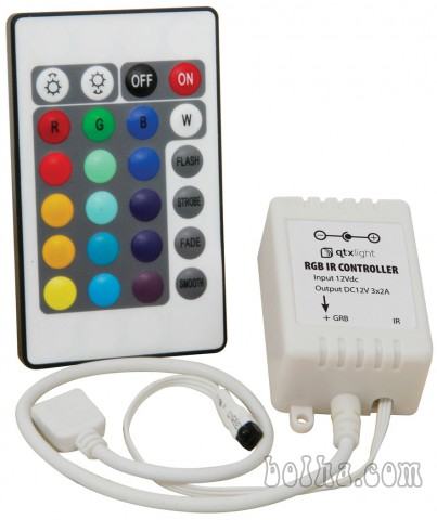 RGB LED kontroler, krmilnik z daljincem