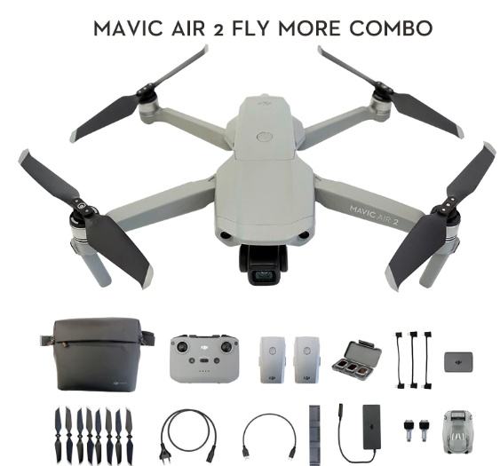 Dron DJI MAVIC AIR 2 FLY MORE COMBO - praktično nov! z original filtri