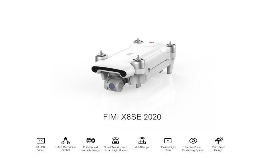 Dron Fimi X8 SE 2020 (NOV, nerabljen, zapečaten)