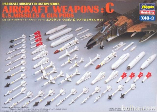 Hasegawa X48-3 Aircraft Weapons C