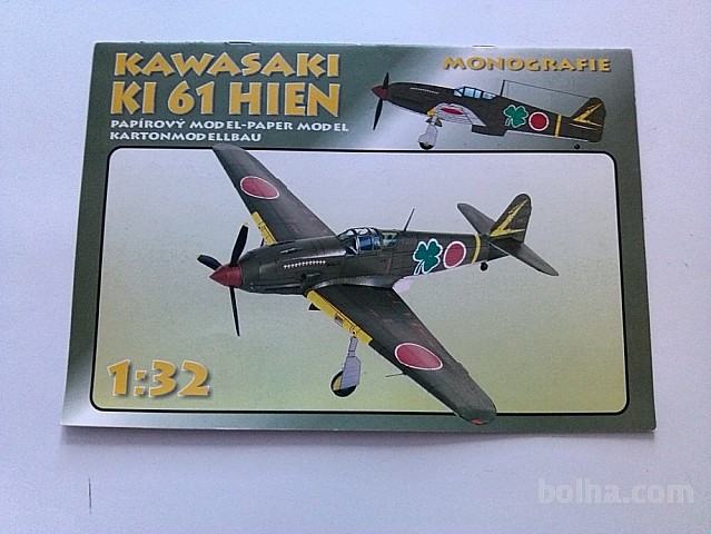 Letalo Kawasaki Ki-61 HIEN - model