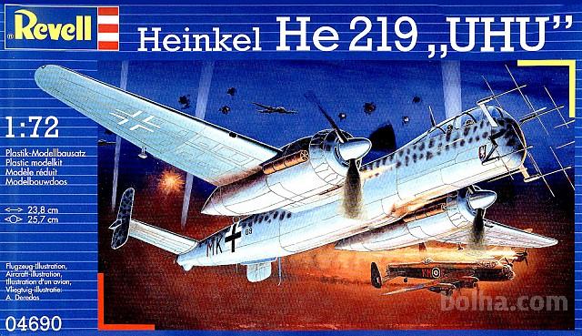 Maketa avion Heinkel He 219