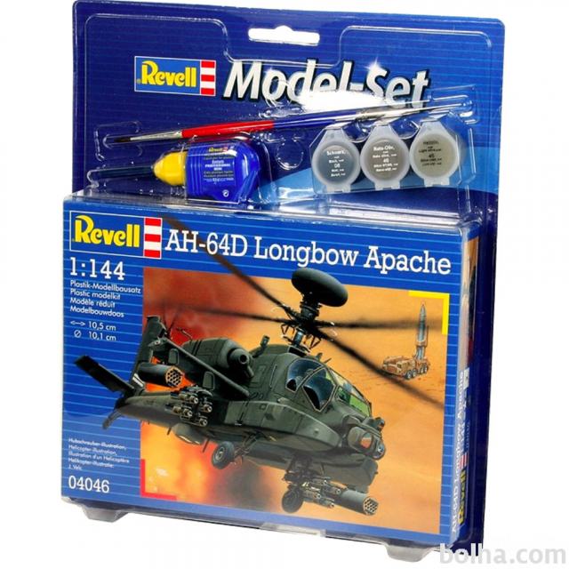 Maketa helikopter AH-64 D Longbow Apache poklon set