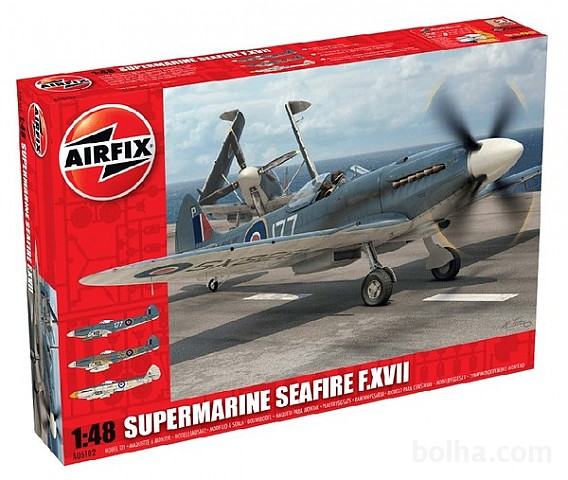 Maketa letalo avion Supermarine Seafire XVII 1/48