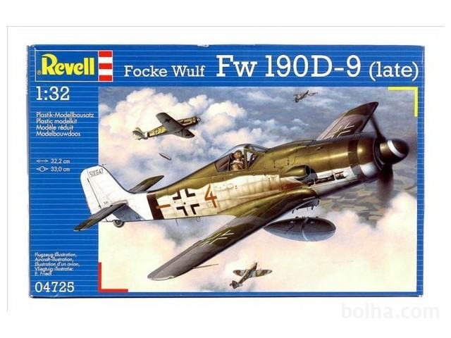 Maketa letalo Focke Wulf FW 190D-9 Late 1/32